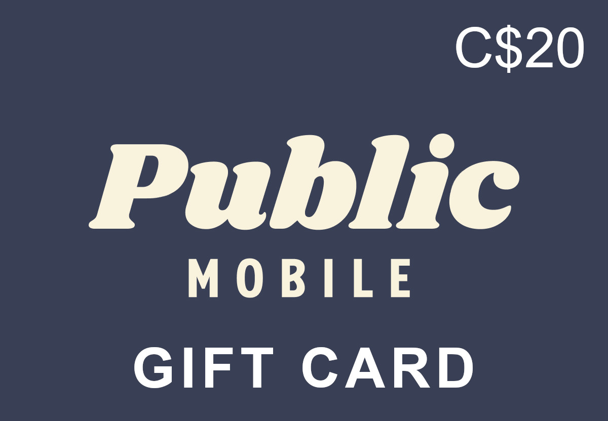Public Mobile PIN C$20 Gift Card CA