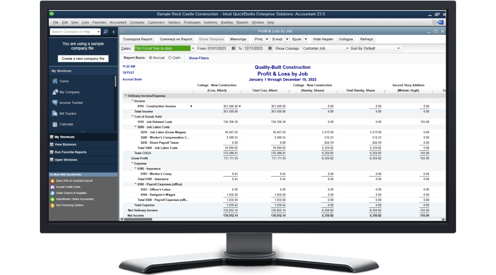 QuickBooks Desktop Pro 2023 Enterprise Accountant US Key (Lifetime/10 Users)