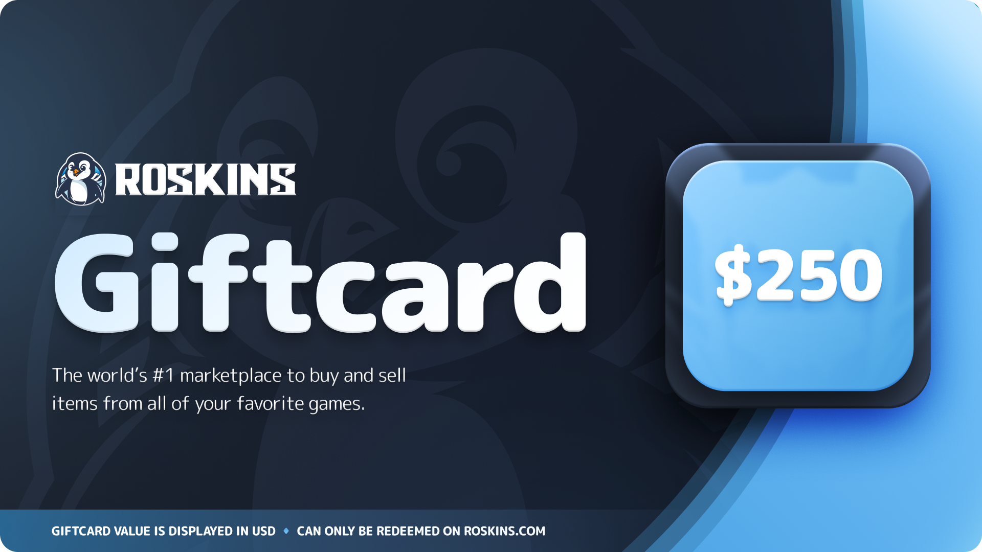 RoSkins $250 Gift Card