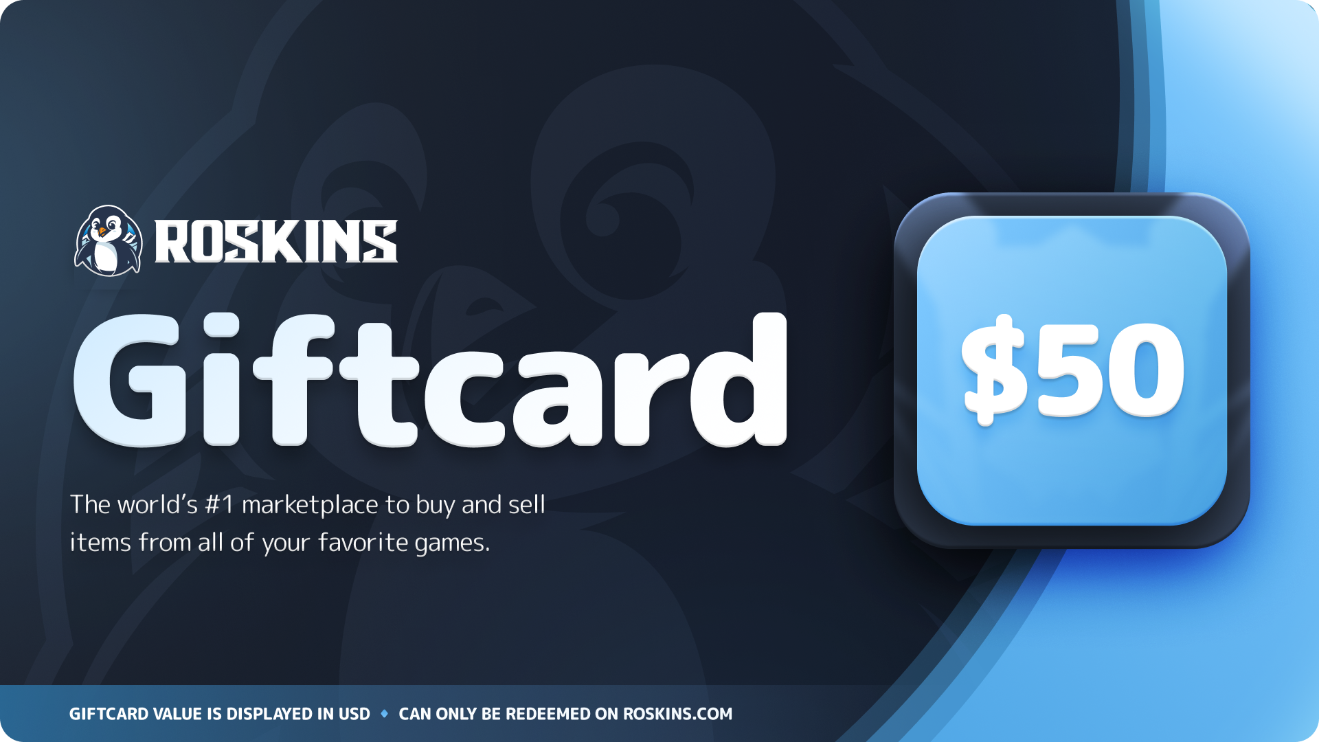 RoSkins $50 Gift Card