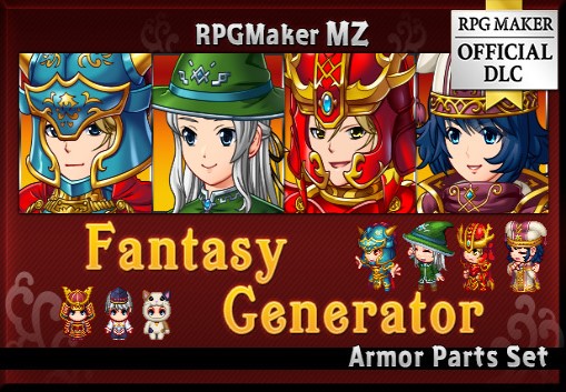 RPG MAKER MZ - Fantasy Generator - Armor Parts Set DLC PC Steam CD Key screenshot 1