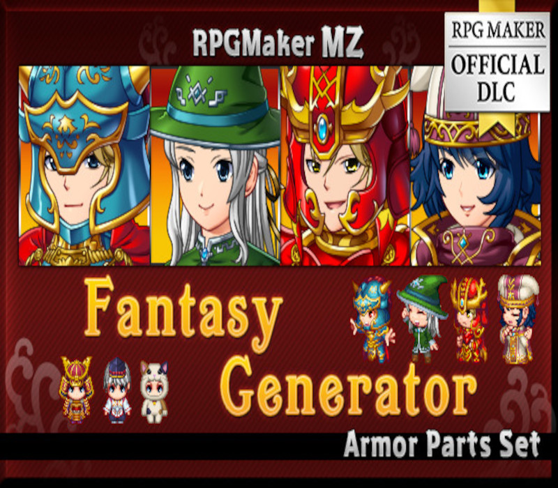 RPG MAKER MZ - Fantasy Generator - Armor Parts Set DLC PC Steam CD Key