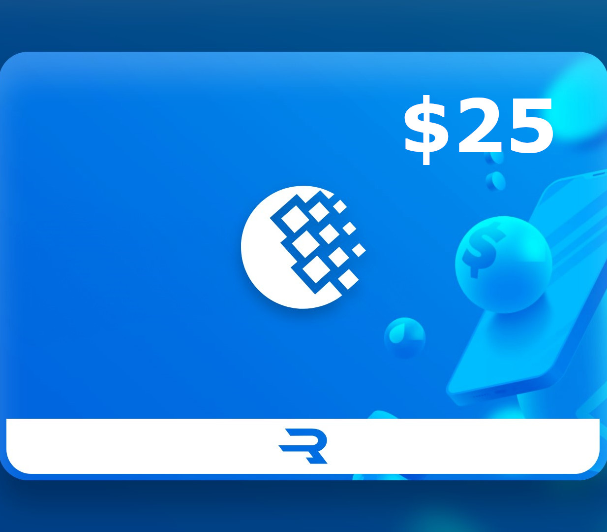 

Rewarble WebMoney $25 Gift Card