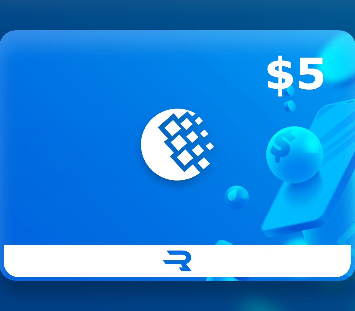 

Rewarble WebMoney $5 Gift Card