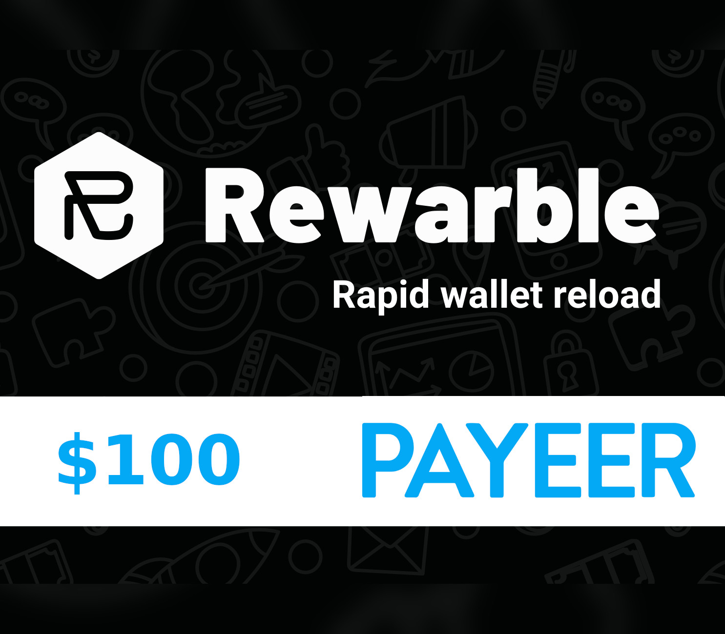 

Rewarble Payeer $100 Gift Card