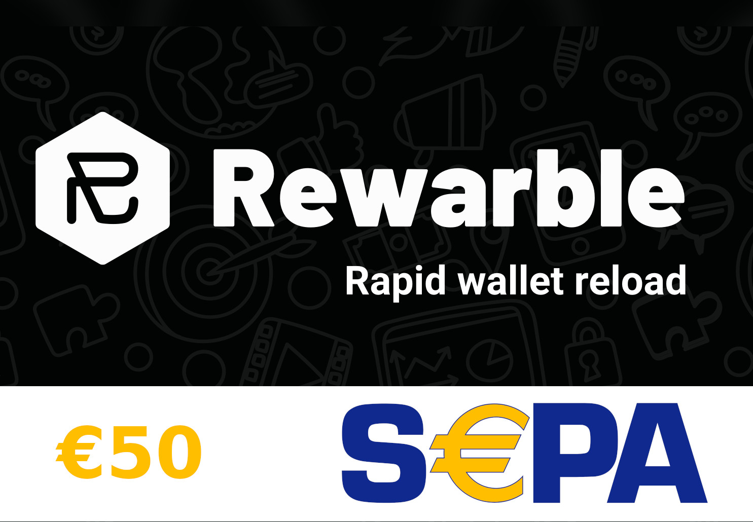 Rewarble SEPA EUR 50 Gift Card screenshot 1