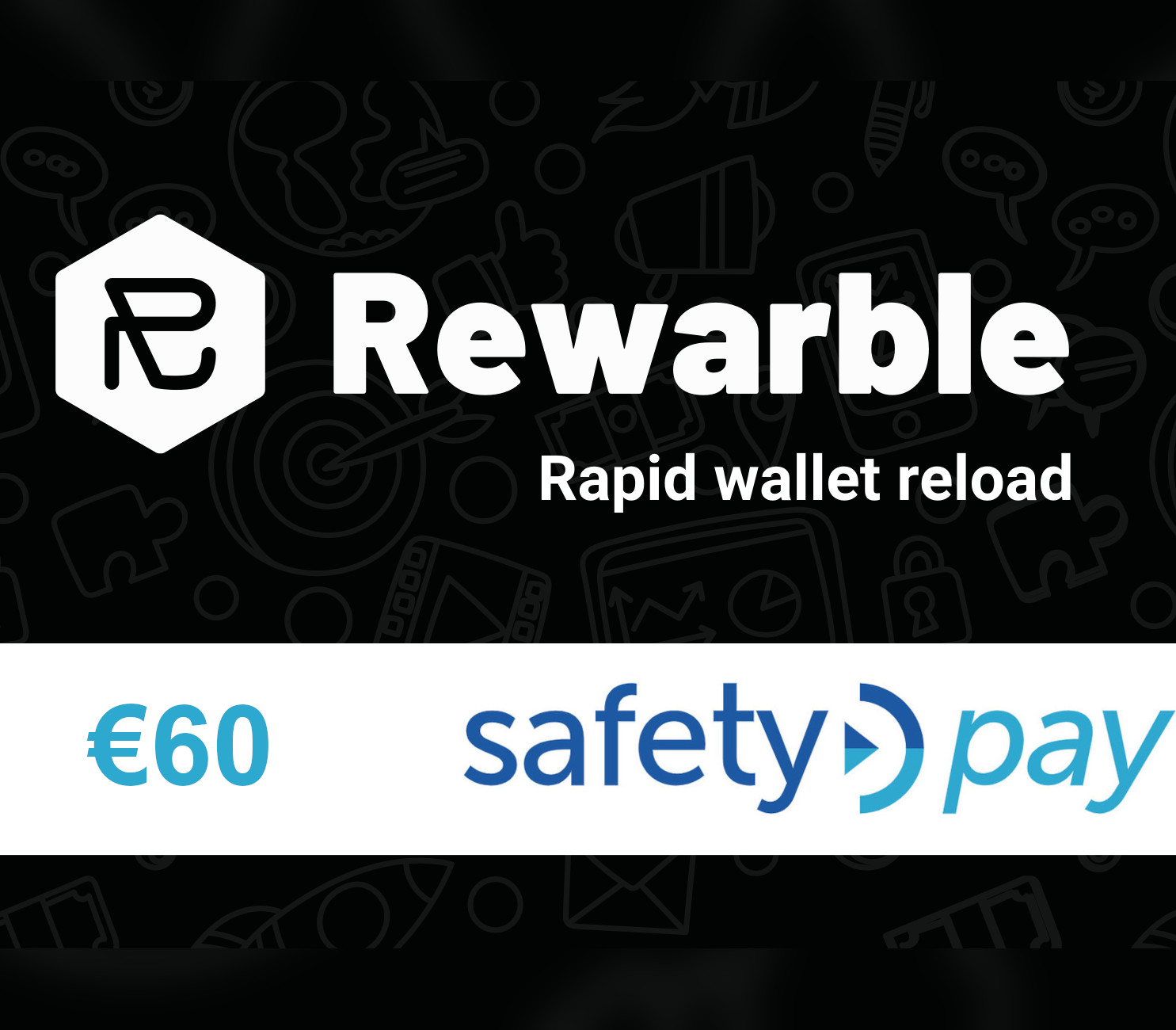 

Rewarble SafetyPay €60 Gift Card EU