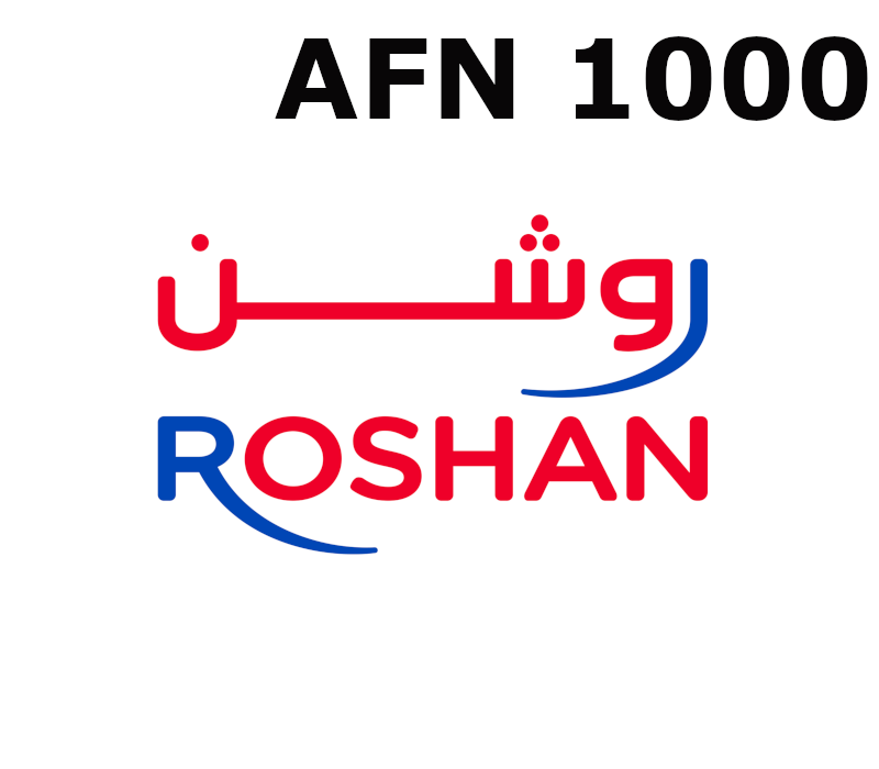 

Roshan 1000 AFN Mobile Top-up AF