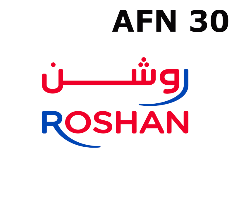 

Roshan 30 AFN Mobile Top-up AF