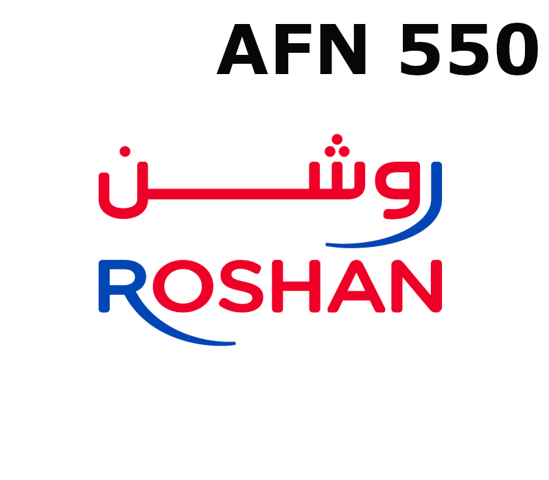 

Roshan 550 AFN Mobile Top-up AF