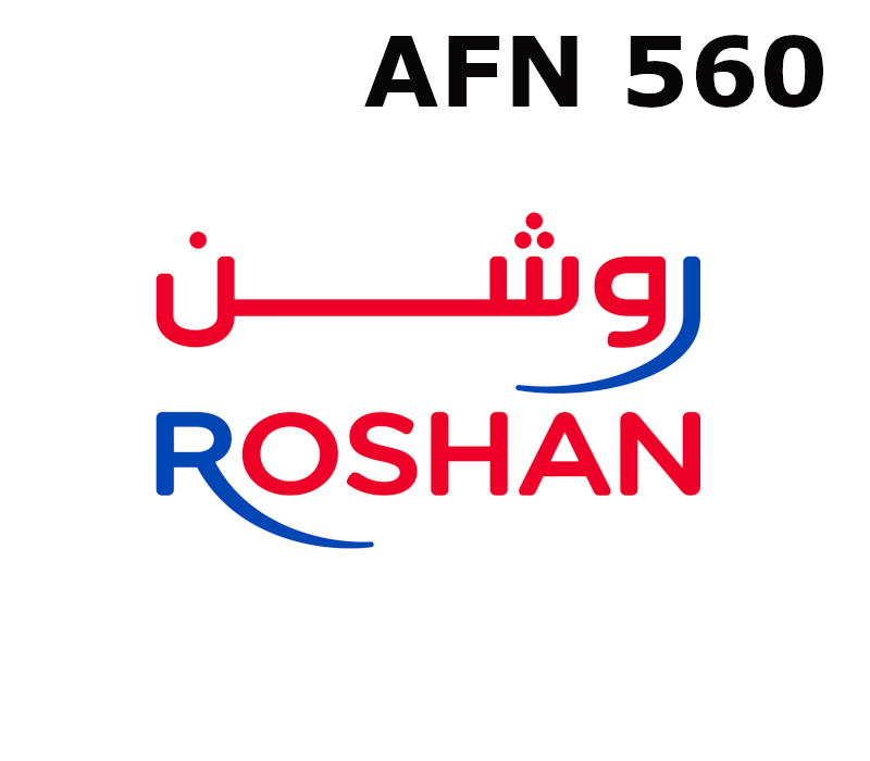 

Roshan 560 AFN Mobile Top-up AF