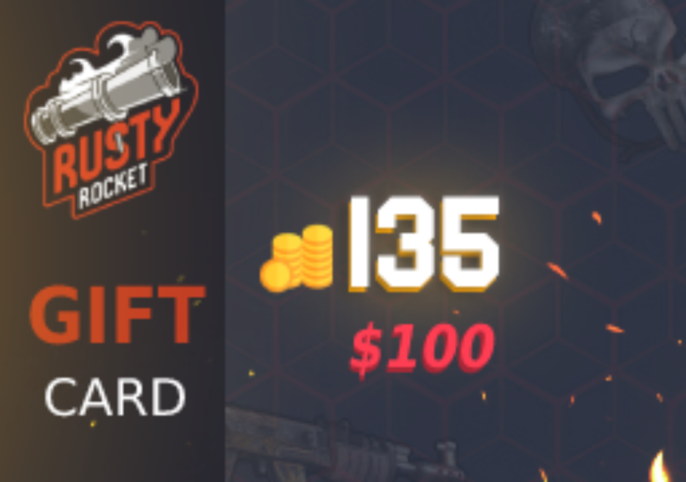 

Rusty Rocket 100$ Coin Gift Card