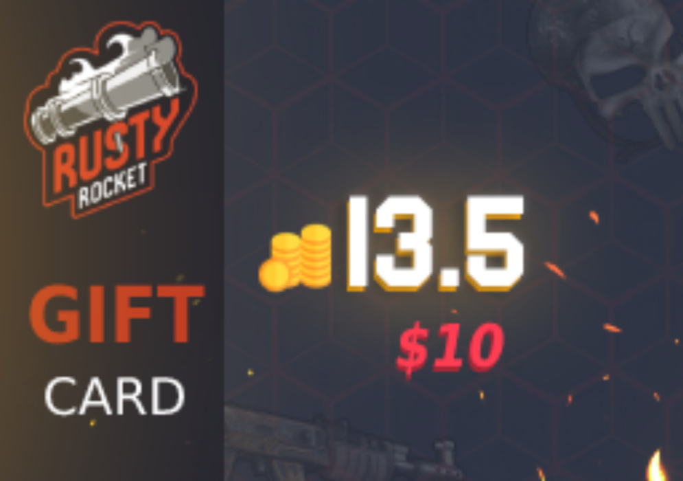 

Rusty Rocket 10$ Coin Gift Card