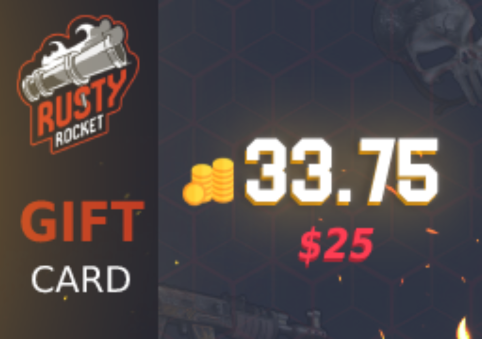 

Rusty Rocket 25$ Coin Gift Card