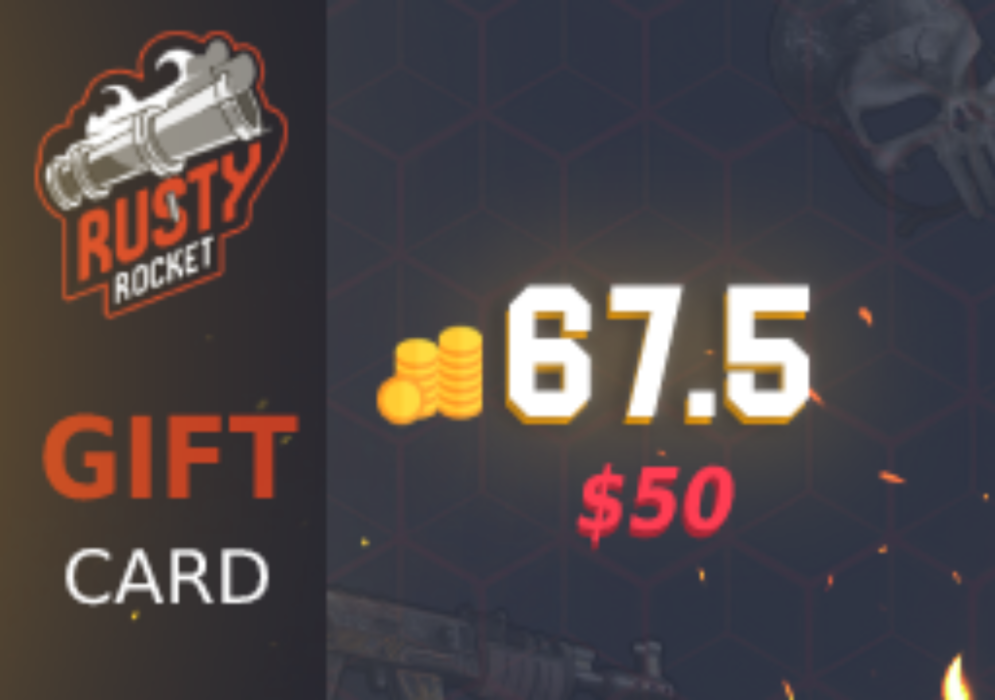 

Rusty Rocket 50$ Coin Gift Card