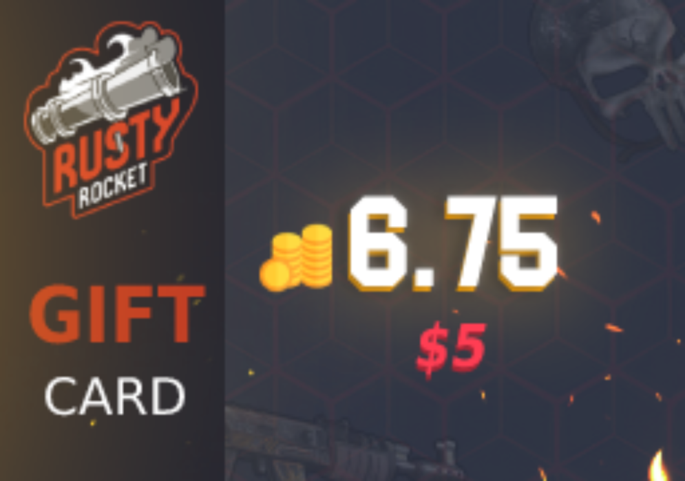 

Rusty Rocket 5$ Coin Gift Card