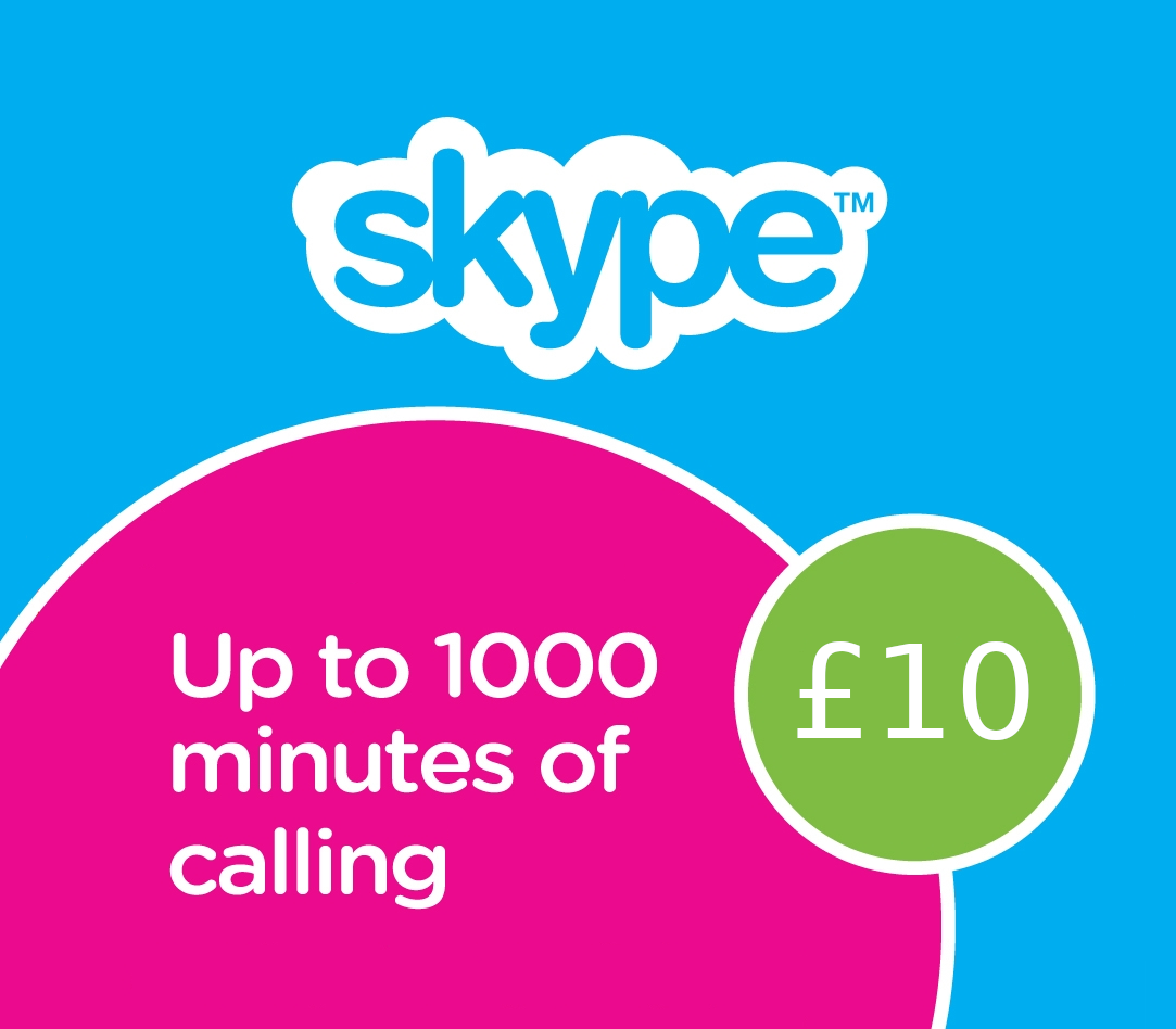 Skype Credit £10 UK Prepaid Card