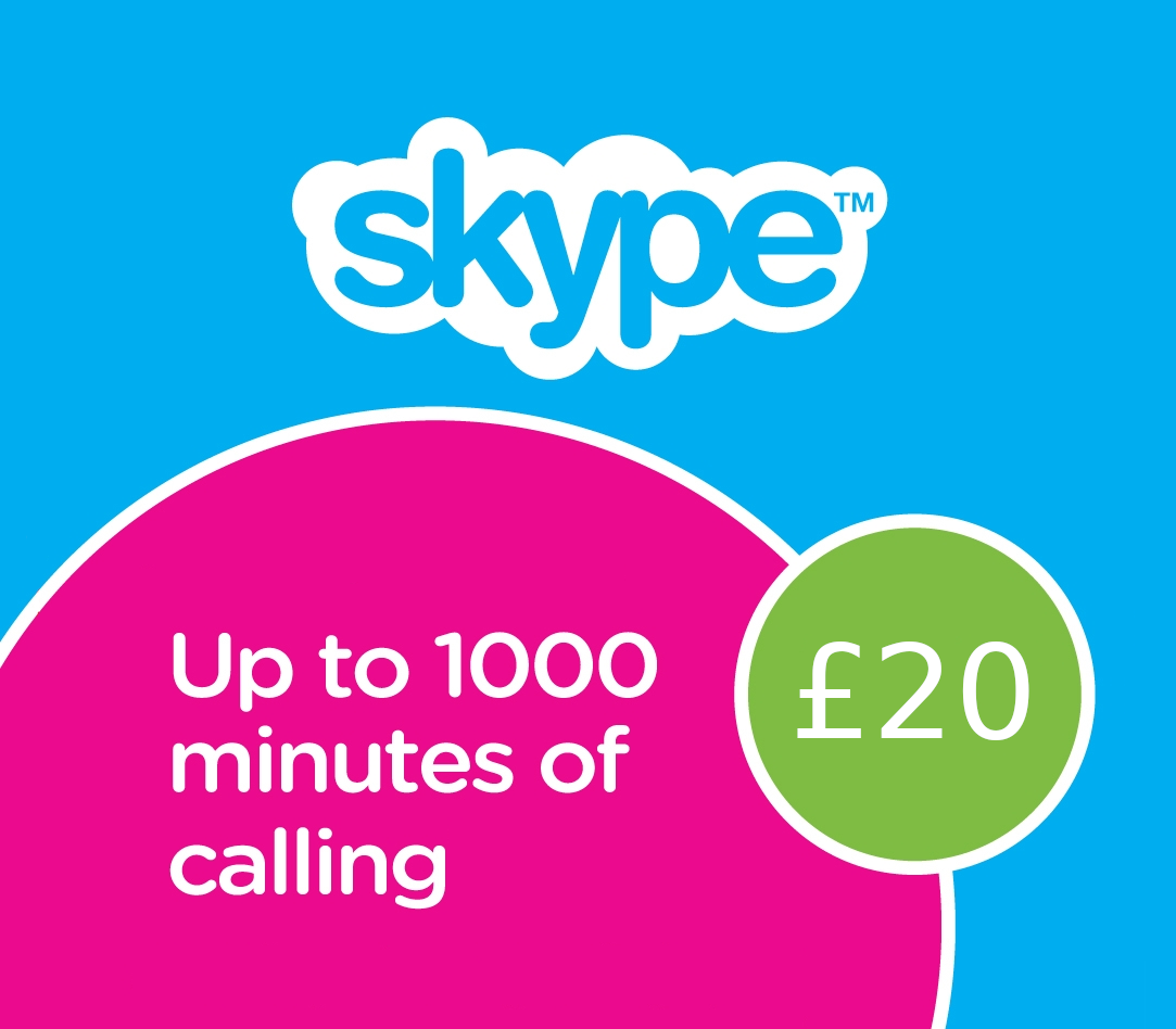 

Skype Credit £20 UK Prepaid Card