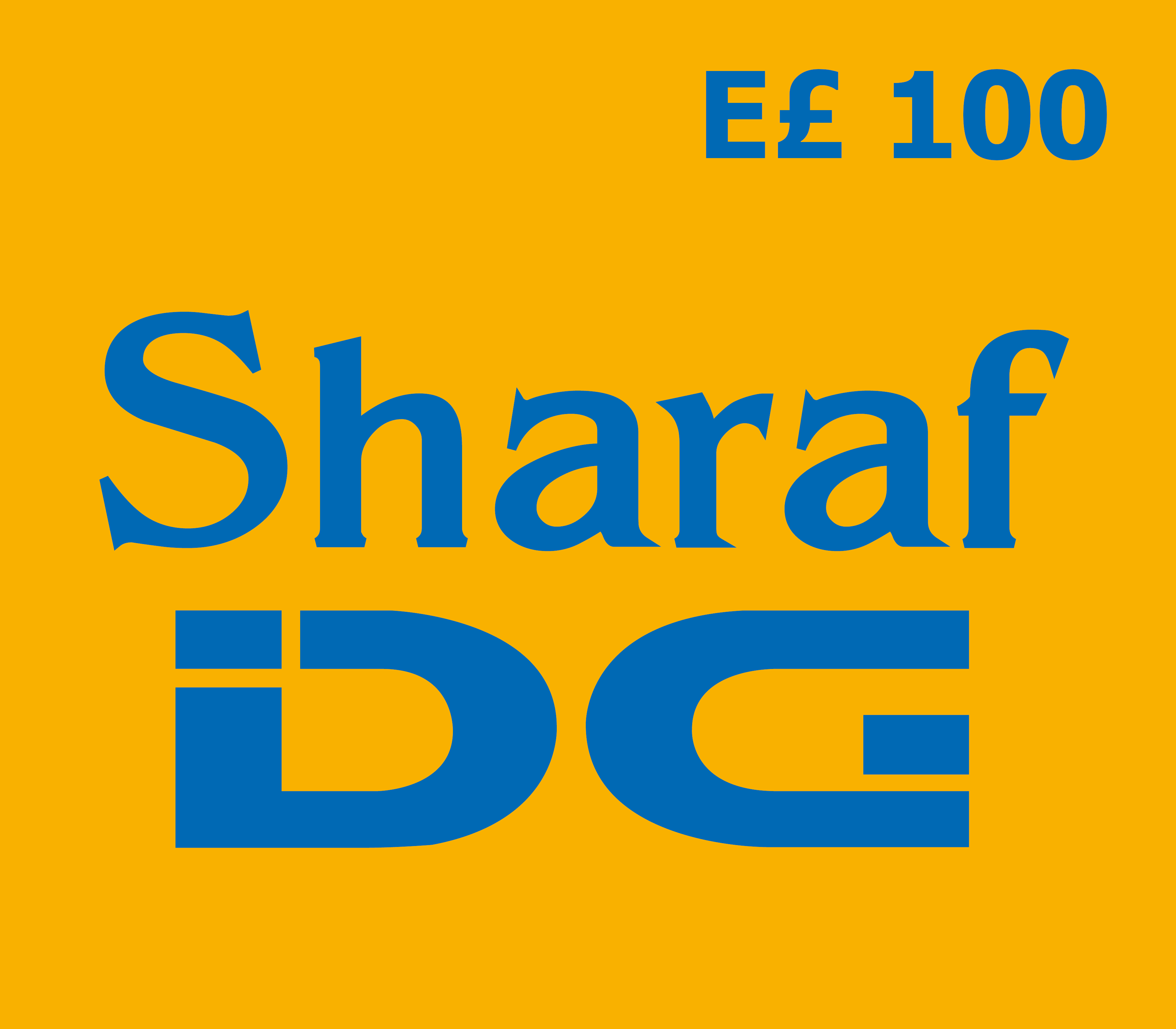 

SHARAF DG E£100 Gift Card EG