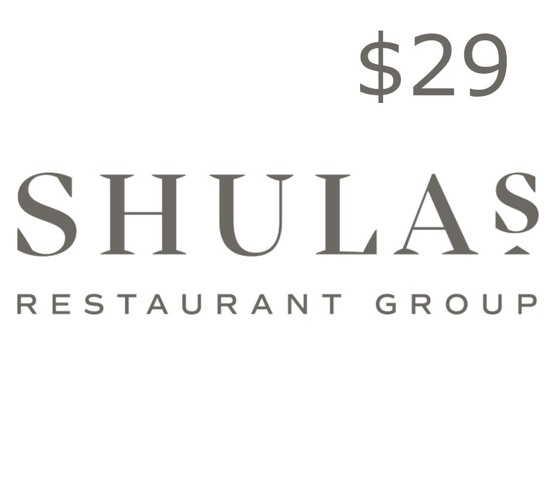 

Shula's Restaurant Group $29 Gift Card US