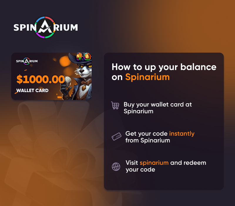 

Spinarium.com $1000 Wallet Card Code