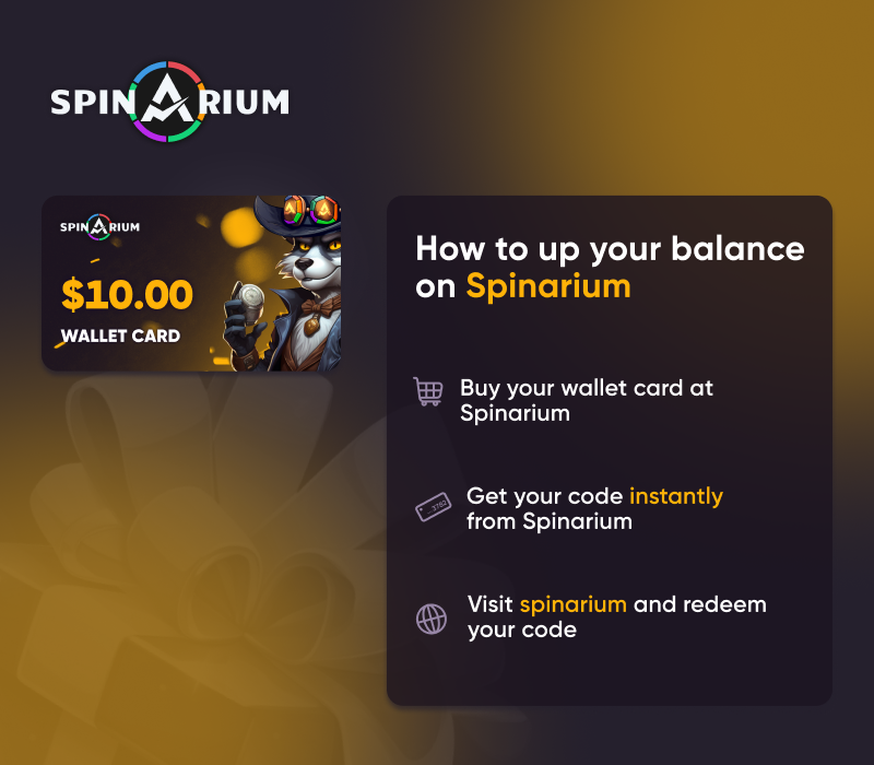 

Spinarium.com $10 Wallet Card Code