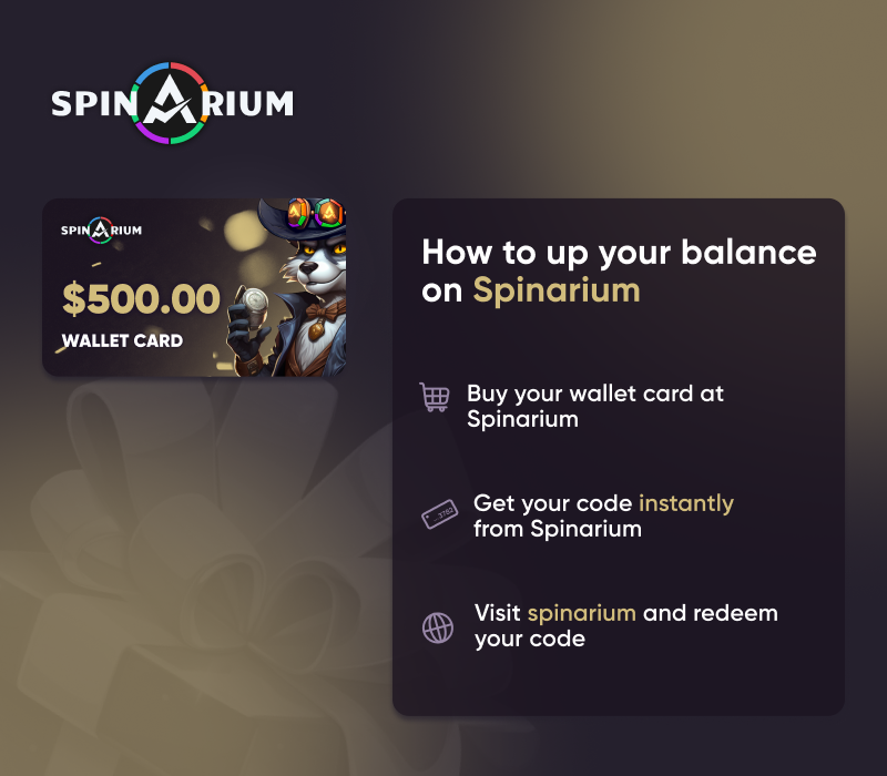 

Spinarium.com $500 Wallet Card Code