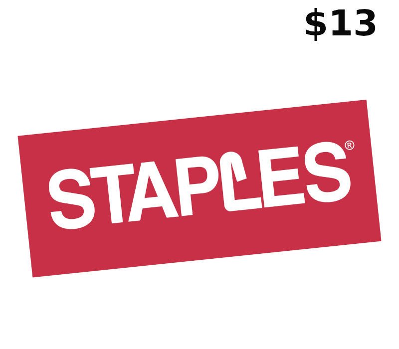 

Staples $13 Gift Card US