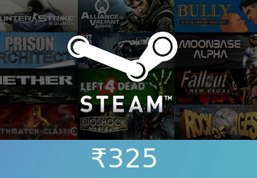 Steam Gift Card ₹325 INR Activation Code