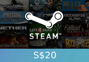 Steam Gift Card S$20 SGD Activation Code