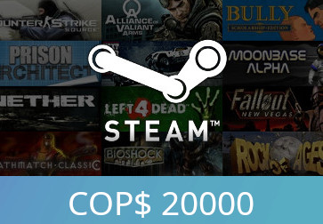 Steam Gift Card $20000 COP Activation Code