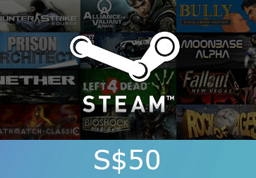 Steam Gift Card S$50 SGD Activation Code