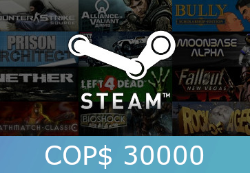 Steam Gift Card $30000 COP Activation Code