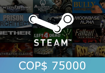 Steam Gift Card $75000 COP Activation Code