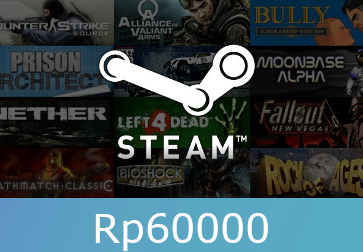 Steam Gift Card 60 000 IDR Global Activation Code