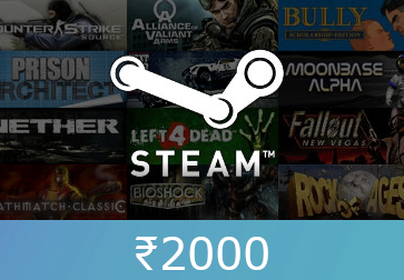 Steam Gift Card ₹2000 INR Global Activation Code