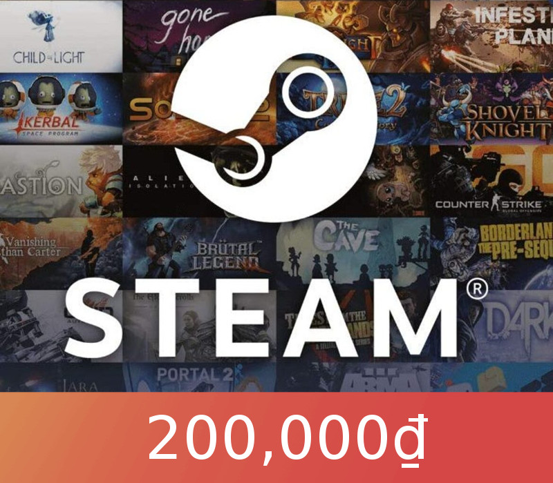 

Steam Gift Card $200 000 VND Global Activation Code