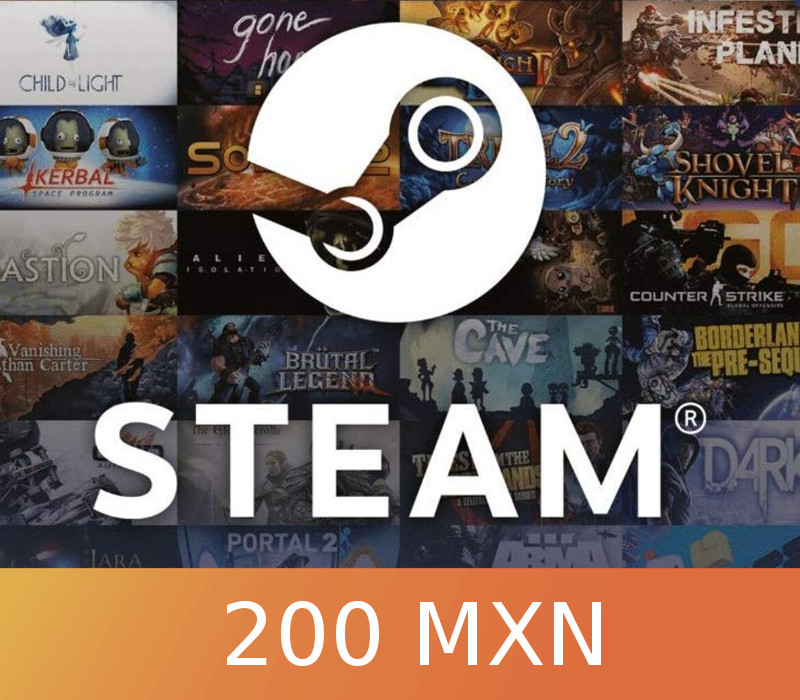 

Steam Gift Card 200 MXN MX Activation Code