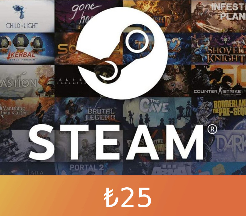 

Steam Gift Card ₺25 TR Activation Code