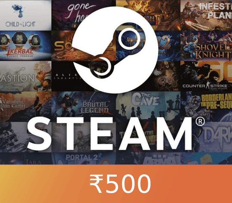 

Steam Gift Card ₹500 INR Activation Code