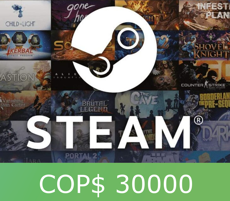 Steam Gift Card $30000 COP Activation Code