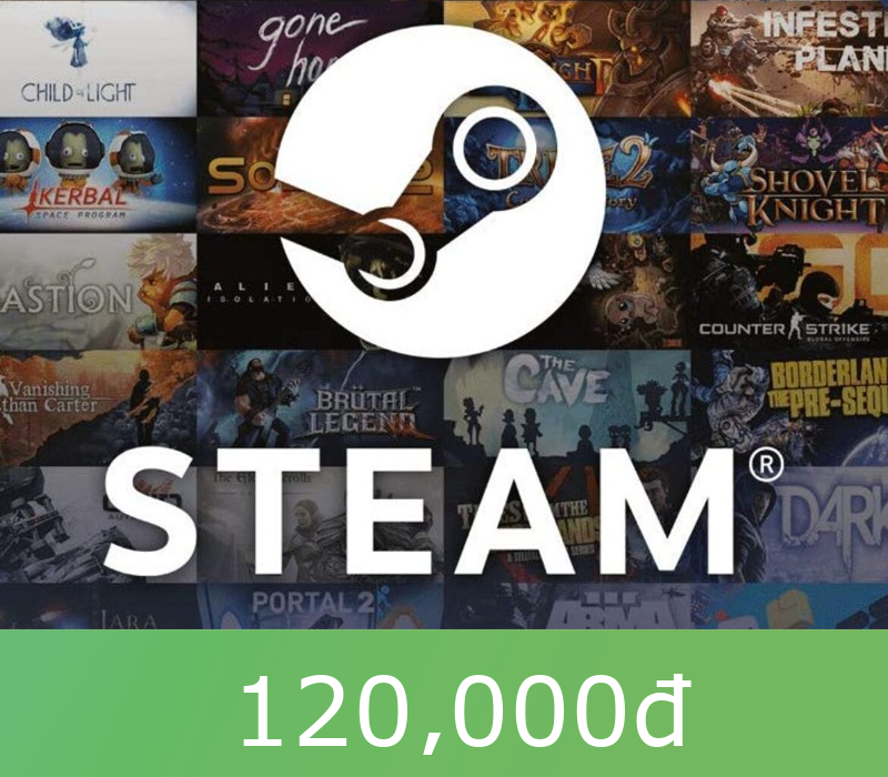 Steam Gift Card $120 000 VND Global Activation Code