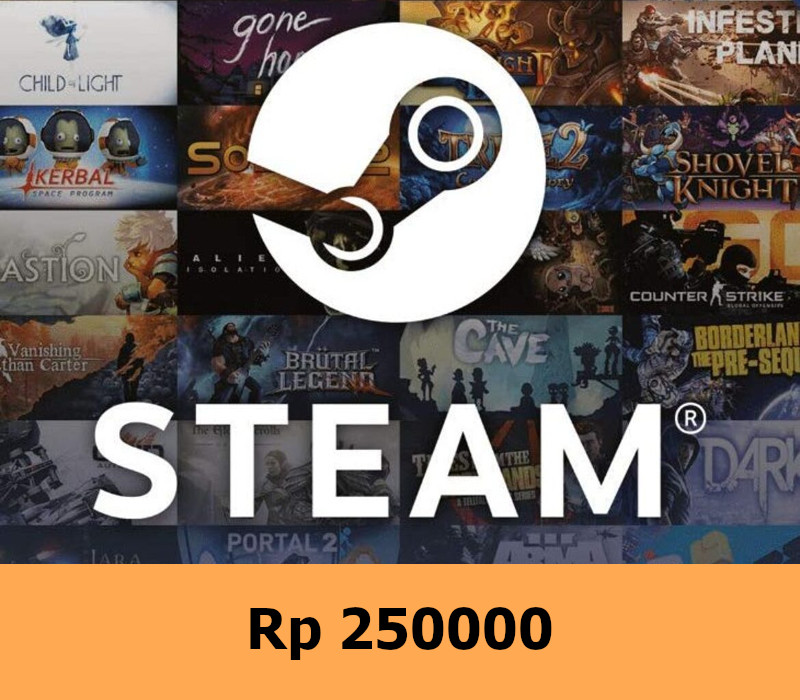 

Steam Gift Card 250000 IDR Global Activation Code