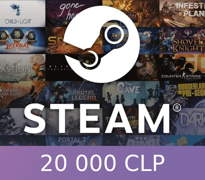 

Steam Wallet Card 20000 CLP CL Activation Code