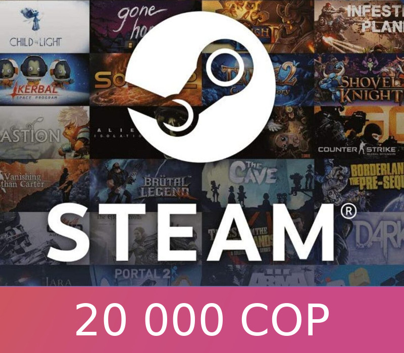 

Steam Wallet Card 20000 COP CO Activation Code