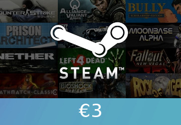 Steam Gift Card €3 Global Activation Code