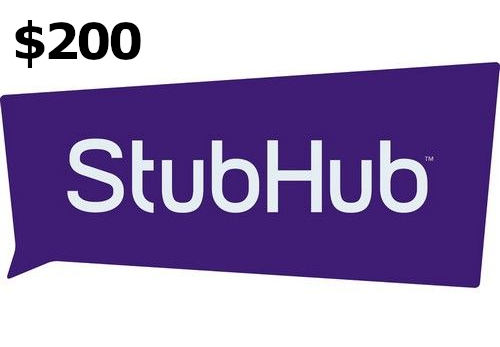 StubHub $200 Gift Card US