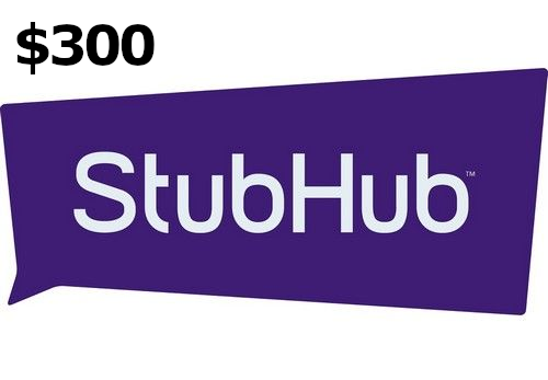 StubHub $300 Gift Card US