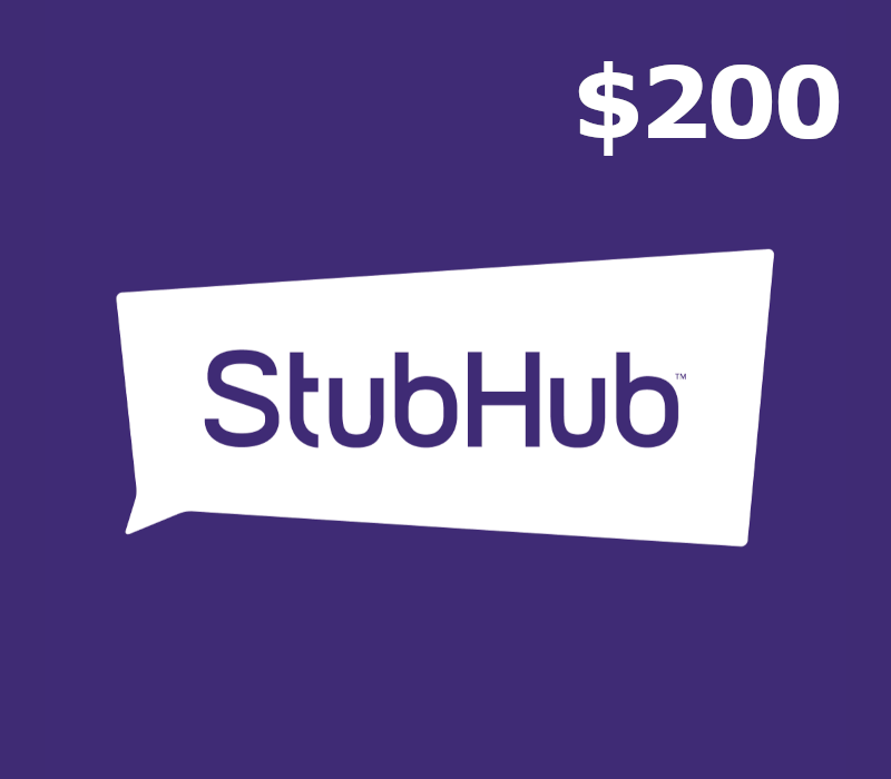StubHub $200 Gift Card US