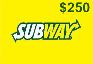 Subway $250 Gift Card US
